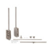 Appendiabiti per Armadio Hang Regolabile 450-600mm Moka