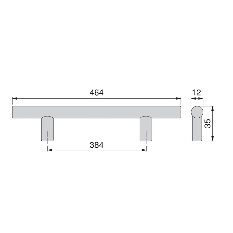 Appendiabiti per Armadio Hang Regolabile 600-830mm Nero