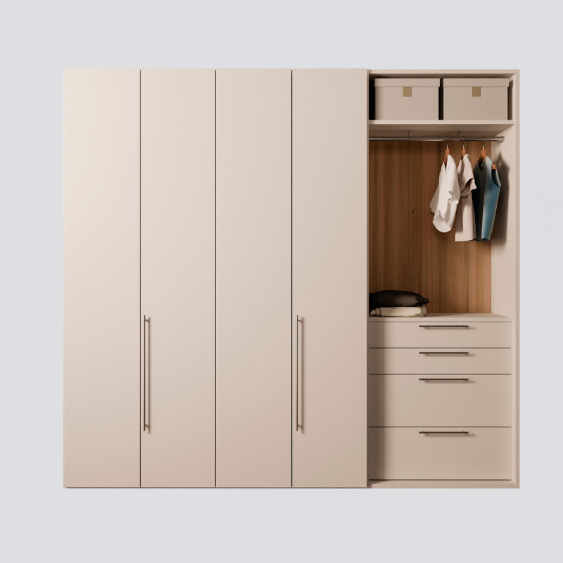 Appendiabiti per Armadio Hang Regolabile 830-1150mm Moka
