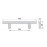 Appendiabiti per Armadio Hang Regolabile 830-1150mm Moka