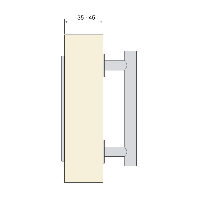 Maniglia per Mobili Emuca Orlando 464mm Nichel Satinato