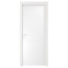 Porta Interna Pantografata 2/4 Righe Bianco Laccato 70–90x210