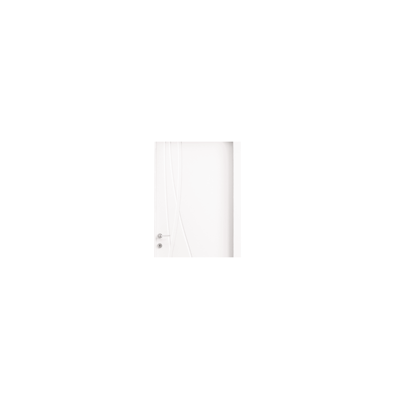 Porta Interna Pantografata Effetto Onda Bianco Laccato 70–90x210