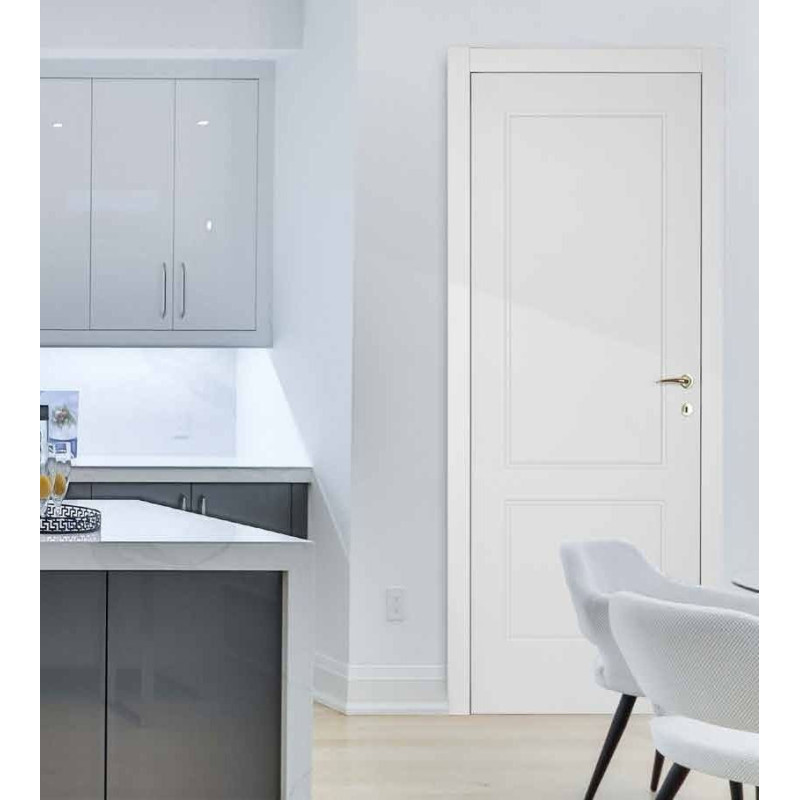 Porta Interna Pantografata Classica Bianco Laccato 70–90x210