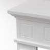 Cornice per Camino in Legno Bianco Jefferson – Design Moderno