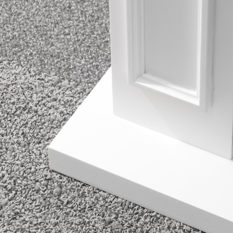 Cornice per Camino in Legno Bianco Jefferson – Design Moderno