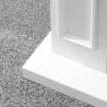 Cornice per Camino in Legno Bianco Jefferson – Design Moderno