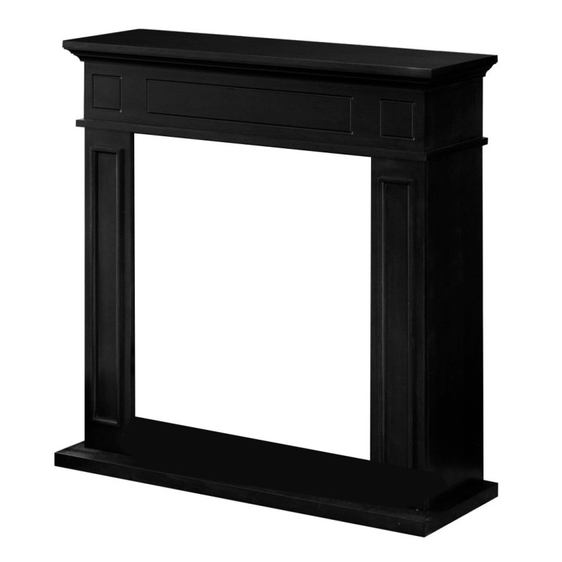 Cornice per Camino in Legno Nero Jefferson – Design Moderno