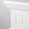 Cornice per Camino in Legno Bianco Cambridge – Stile Elegante