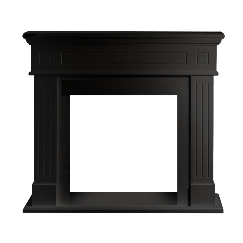 Cornice Camino Legno Cambridge Nero 110x36x100 cm