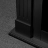 Cornice Camino Legno Cambridge Nero 110x36x100 cm