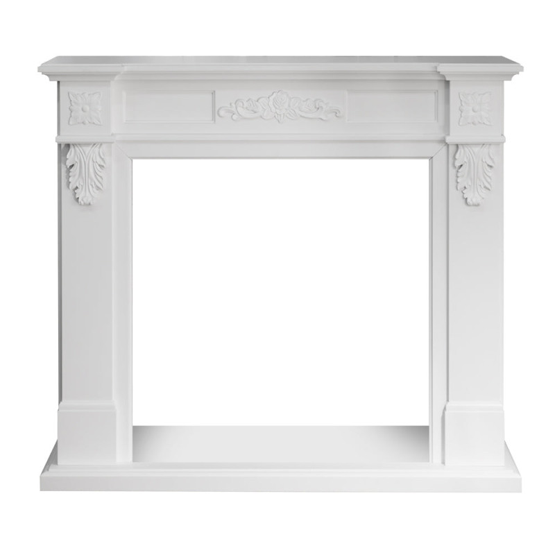 Cornice per Camino in Legno Bianco Truman – Accessori Camino