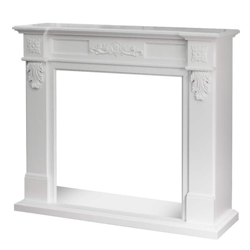 Cornice per Camino in Legno Bianco Truman – Accessori Camino