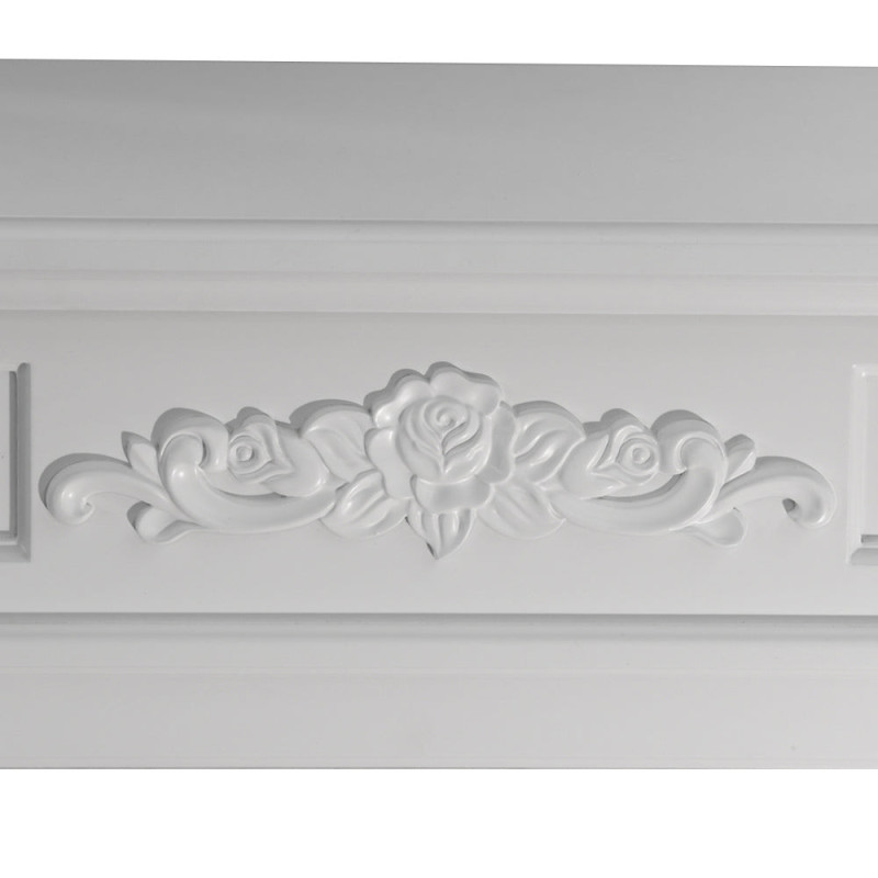 Cornice per Camino in Legno Bianco Truman – Accessori Camino
