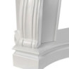 Cornice per camino rivestimento in legno L123xP39xH100 Parigi Bianco