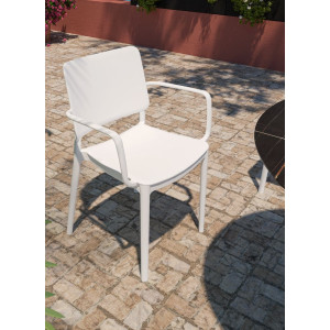 Poltrona con braccioli Abruzzo 49x56x80h cm 3 colori