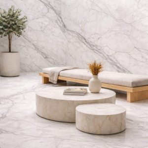 Zoom Pannello Decorativo Effetto Marmo Gres Porcellanato Set 6 Pz 4,3 Mt2 Rivestimento Murale Pvc In Uv 120 X 60 Marmo Bianco