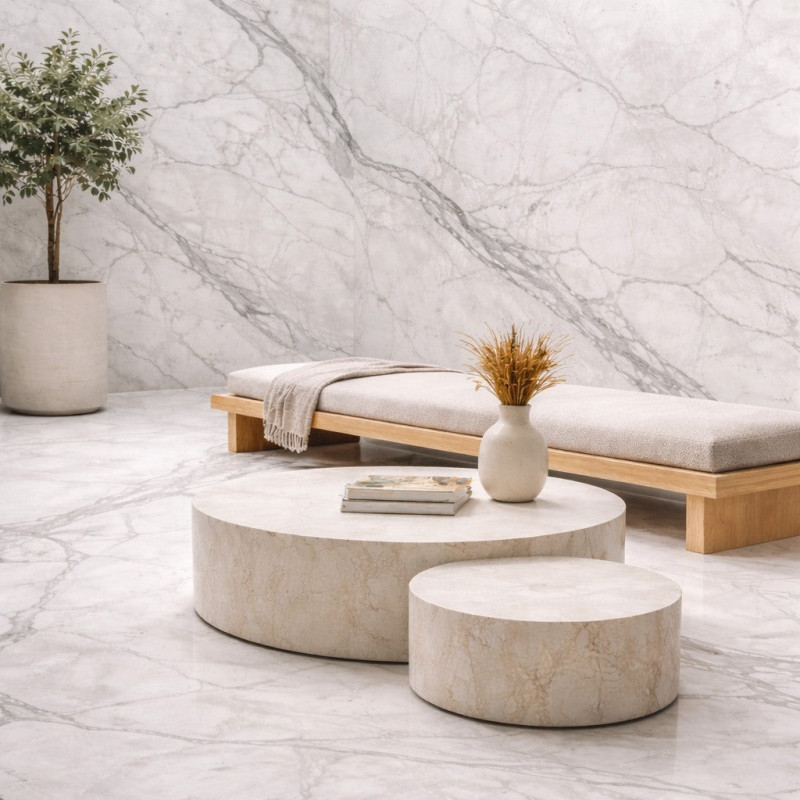 Pannello Decorativo Effetto Marmo PVC Set 6 Pz 4,3 m2