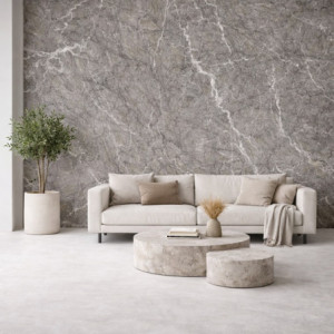 Zoom Pannello Decorativo Effetto Marmo Gres Porcellanato Set 6 Pz 4,3 Mt2 Rivestimento Murale Pvc In Uv 120 X 60 Marmo Grigio