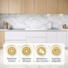 Pannello Effetto Marmo PVC UV 120x60 Set 6 Pz | Beige