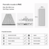 Pannello PVC Effetto Legno Noce 120x30 Set 10 Pz