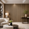 Pannello Fonoassorbente Doghe MDF 60x60 Set 12 Pz Noce