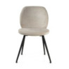 Sedia Glaede Tessuto Sabbia Struttura Metallo Cm 48x56h48,5/84,5