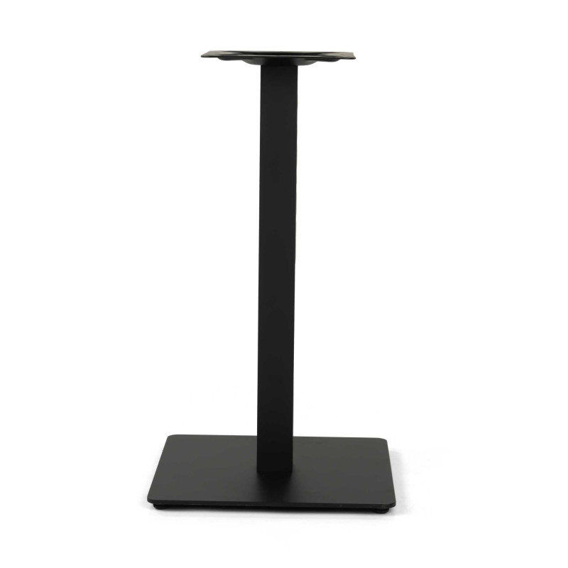 Base Tavolo Acciaio Nero Quadro 40x40x72 cm Tubo 6x6