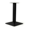 Base Tavolo Piramide Acciaio Nero Quadro Cm 45x45h72