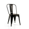 Sedia Ferro New Bristol Nero Cm 43x43h45/84
