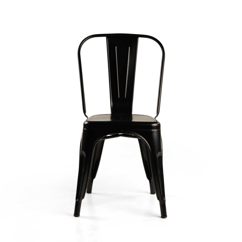 Sedia Ferro New Bristol Nero Cm 43x43h45/84