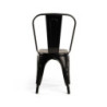 Sedia Ferro New Bristol Nero Cm 43x43h45/84