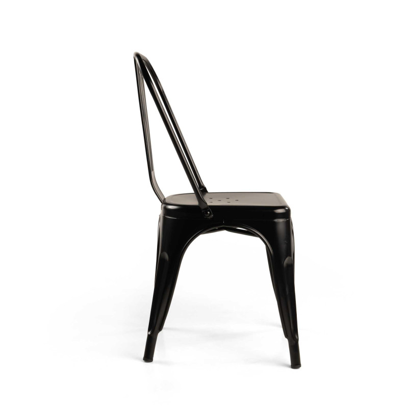 Sedia Ferro New Bristol Nero Cm 43x43h45/84
