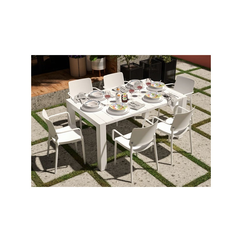 Tavolo Allungabile Monaco in Polietilene 160-230 cm 3 Colori
