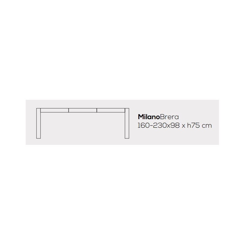 Tavolo Allungabile Monaco in Polietilene 160-230 cm 3 Colori