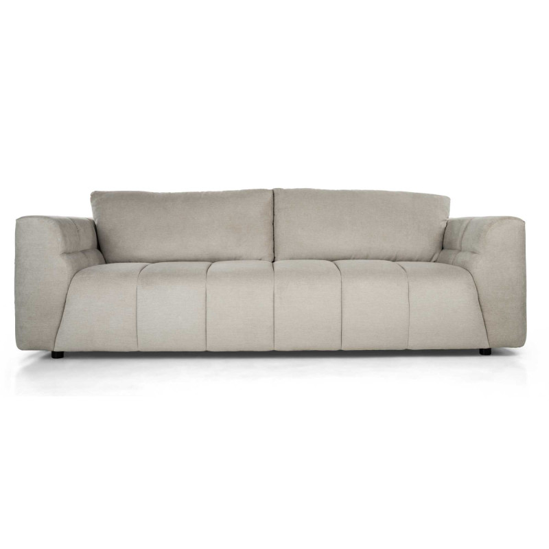 Divano Barberino 3 Posti Tessuto Sabbia cm 240x100h79