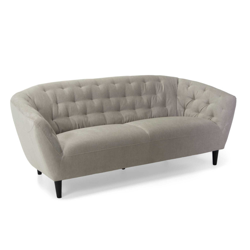 Divano Verrazzano 3 Posti Tessuto Sabbia Cm 191x84h78