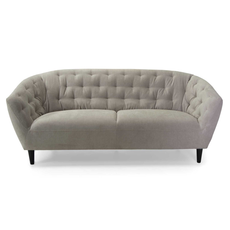 Divano Verrazzano 3 Posti Tessuto Sabbia Cm 191x84h78