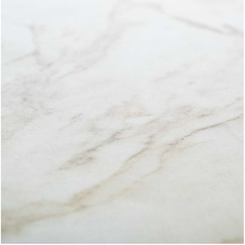 Top Tavolo Hpl Marmo Bianco Calacatta Quadro Cm 59x59x1