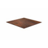 Top Tavolo Hpl Corten Quadro Cm 79x79x1