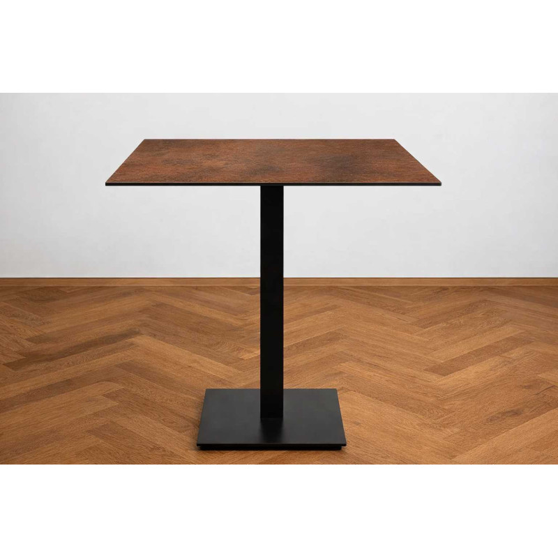 Top Tavolo Hpl Corten Quadro Cm 69x69x1