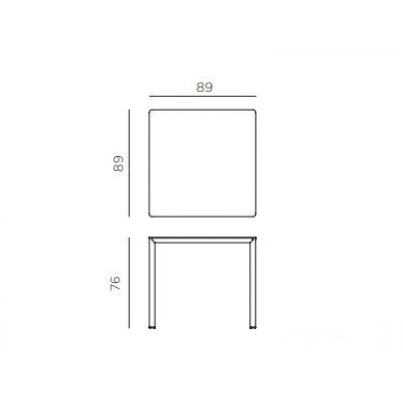 Nardi Tavolo Piave 90x90