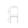 Nardi Tavolo Piave 90x90