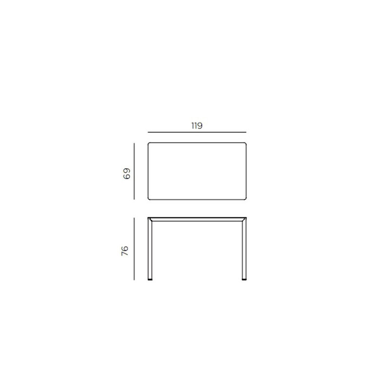 Nardi Tavolo Piave 120x70