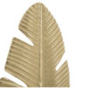 Scultura Foglia Con Porta Candela Glam cm 10x10x34