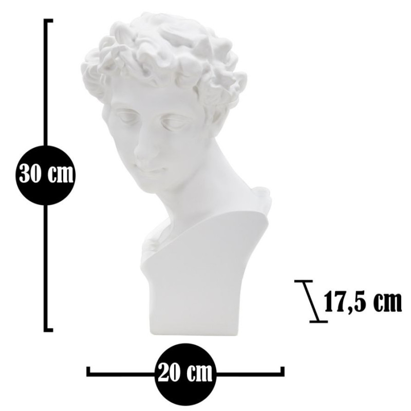 Scultura Roman Young cm 20x17,5x30