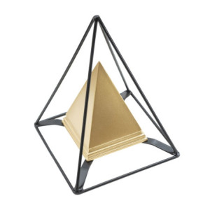 Zoom Piramide Gold Con Ferro cm 15x15x21