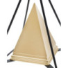 Piramide Gold Con Ferro cm 15x15x21