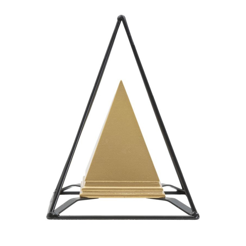 Piramide Gold Con Ferro cm 15x15x21