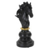 Cavallo Nero E Oro cm 14x11x27